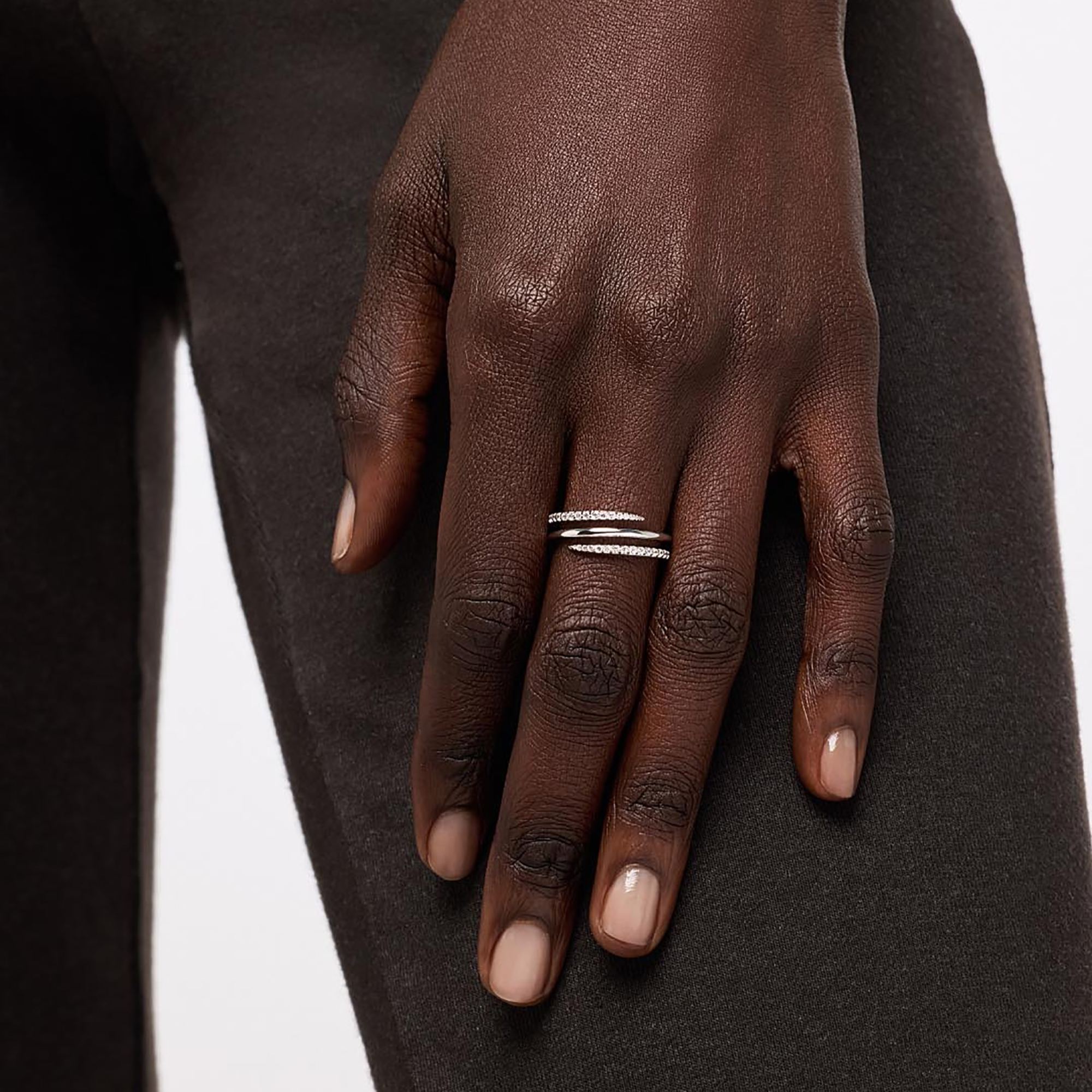 Claudianne 18K Gold Triple Spiral Wrap Open Ring