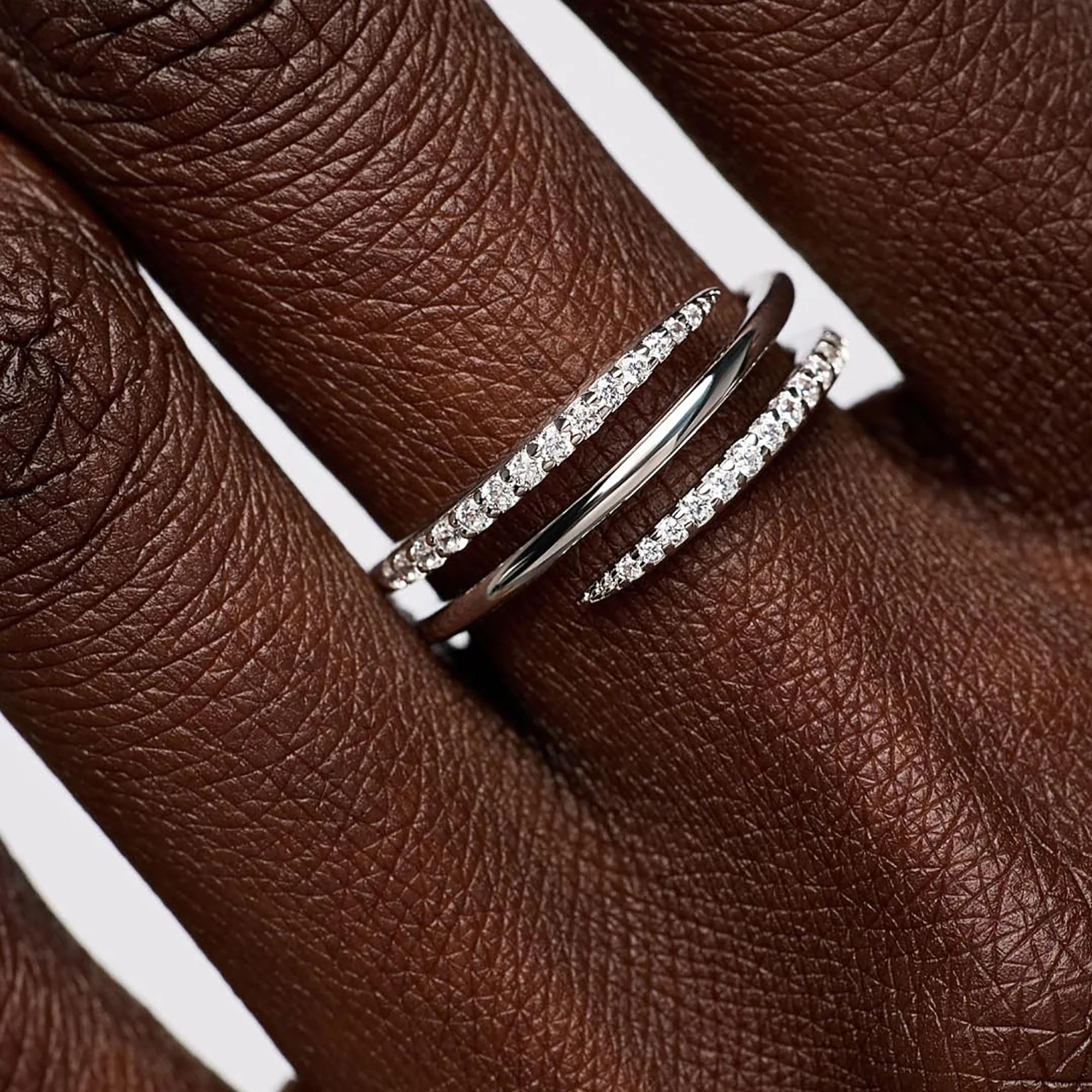 Claudianne 18K Gold Triple Spiral Wrap Open Ring