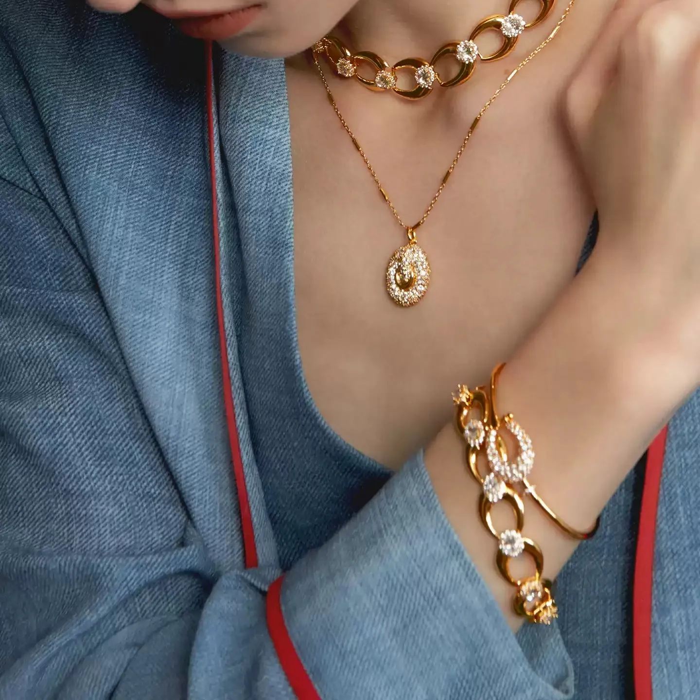 Félicita 18K Gold Round Bracelet