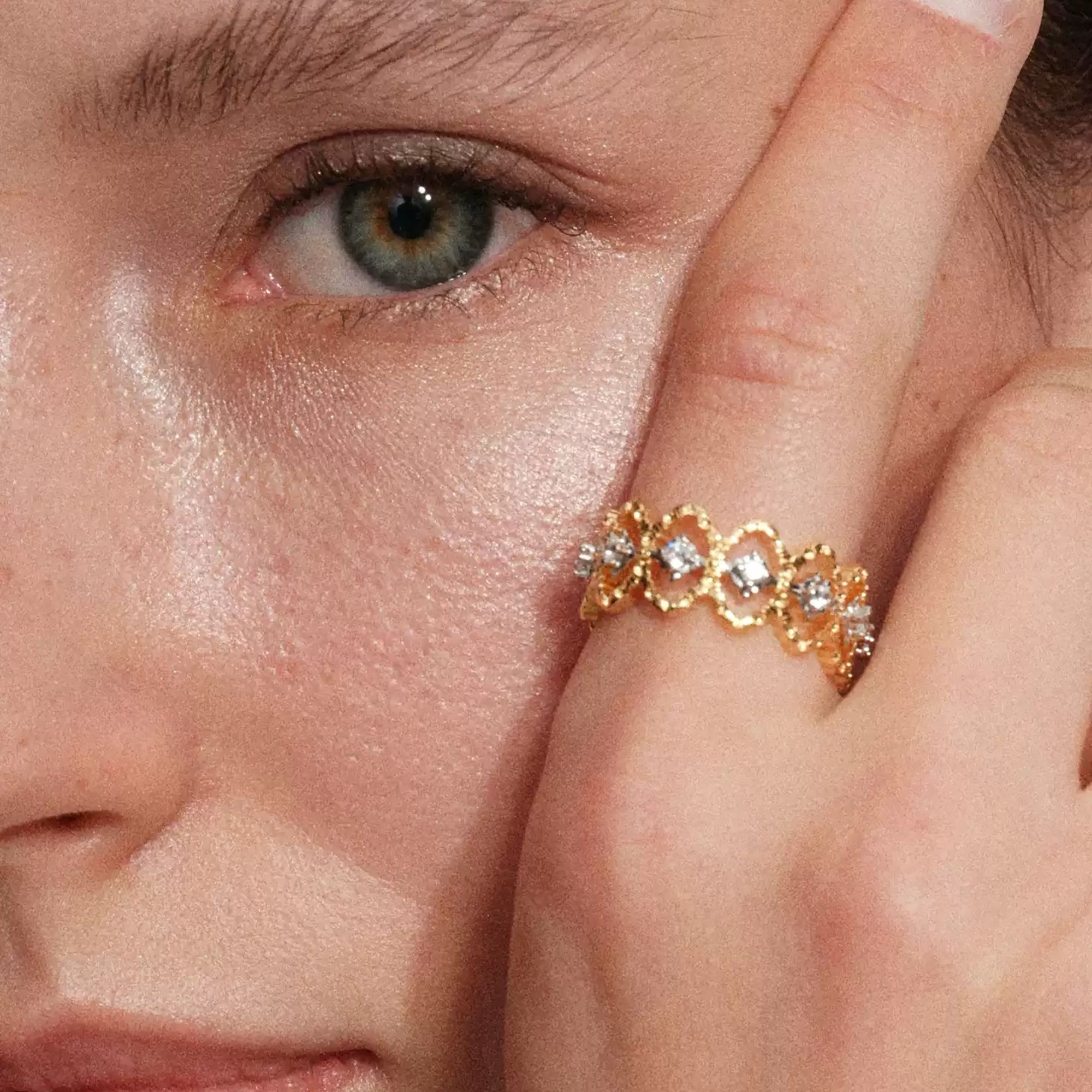 Ildegonde Openwork Filigree Open Ring
