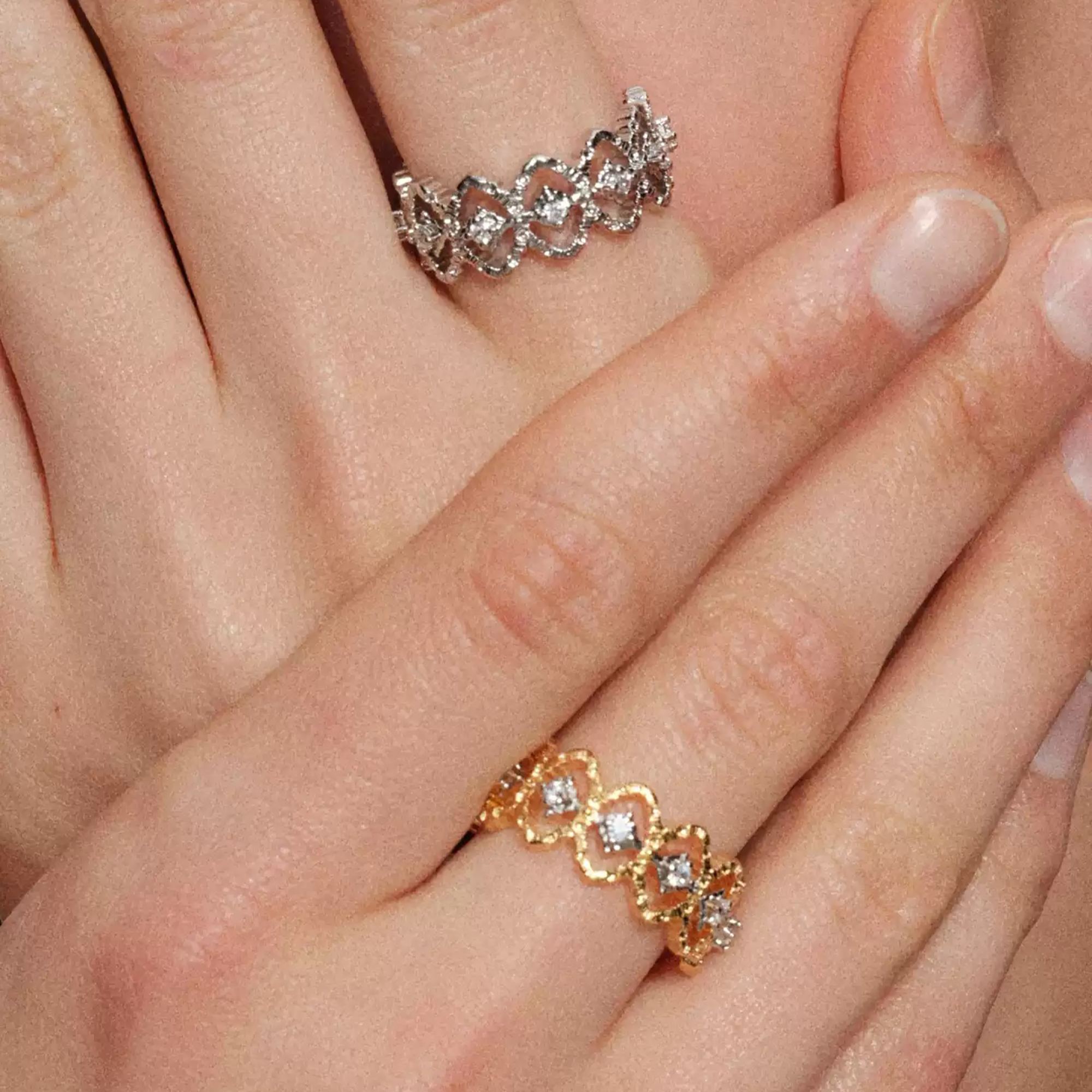 Ildegonde Openwork Filigree Open Ring