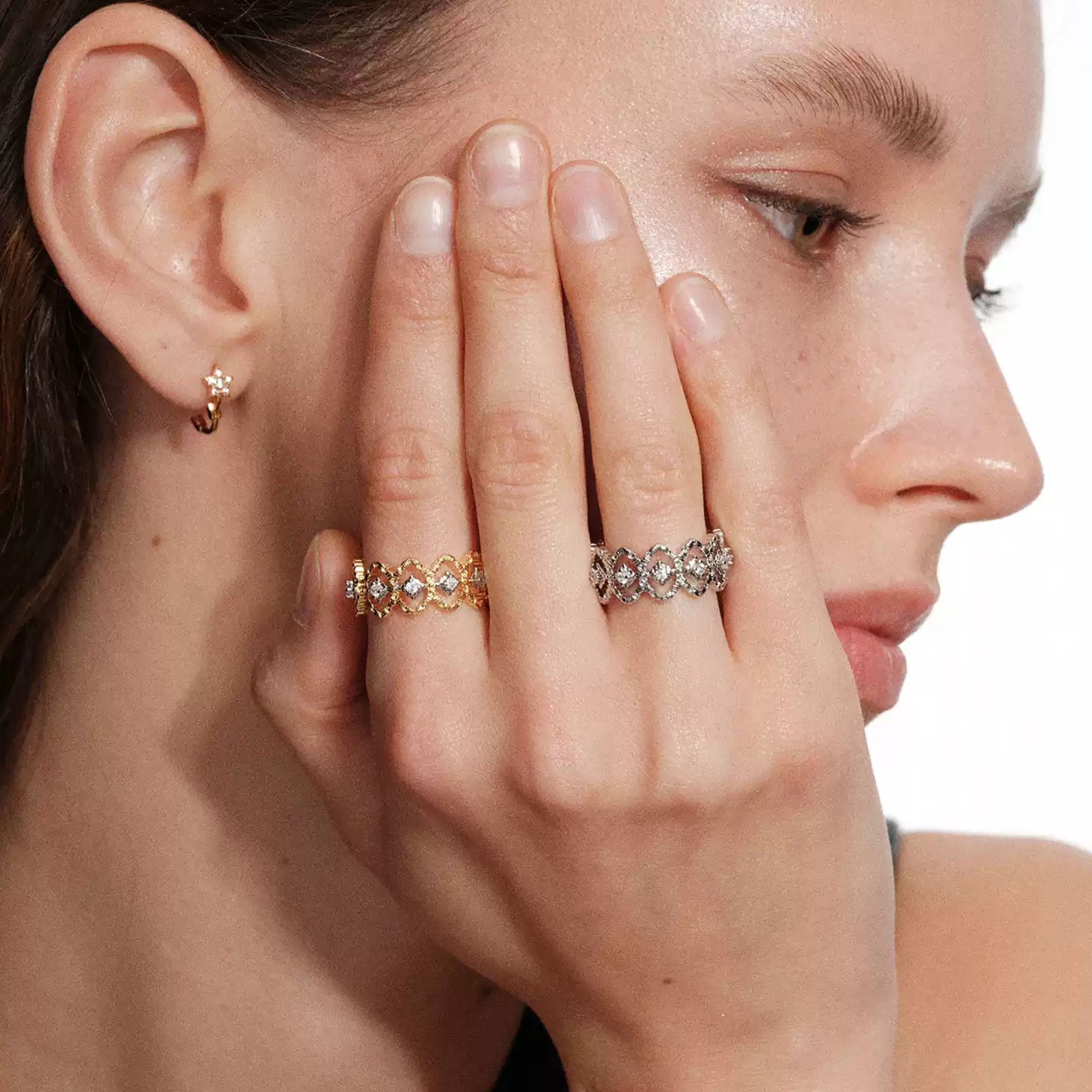 Ildegonde Openwork Filigree Open Ring