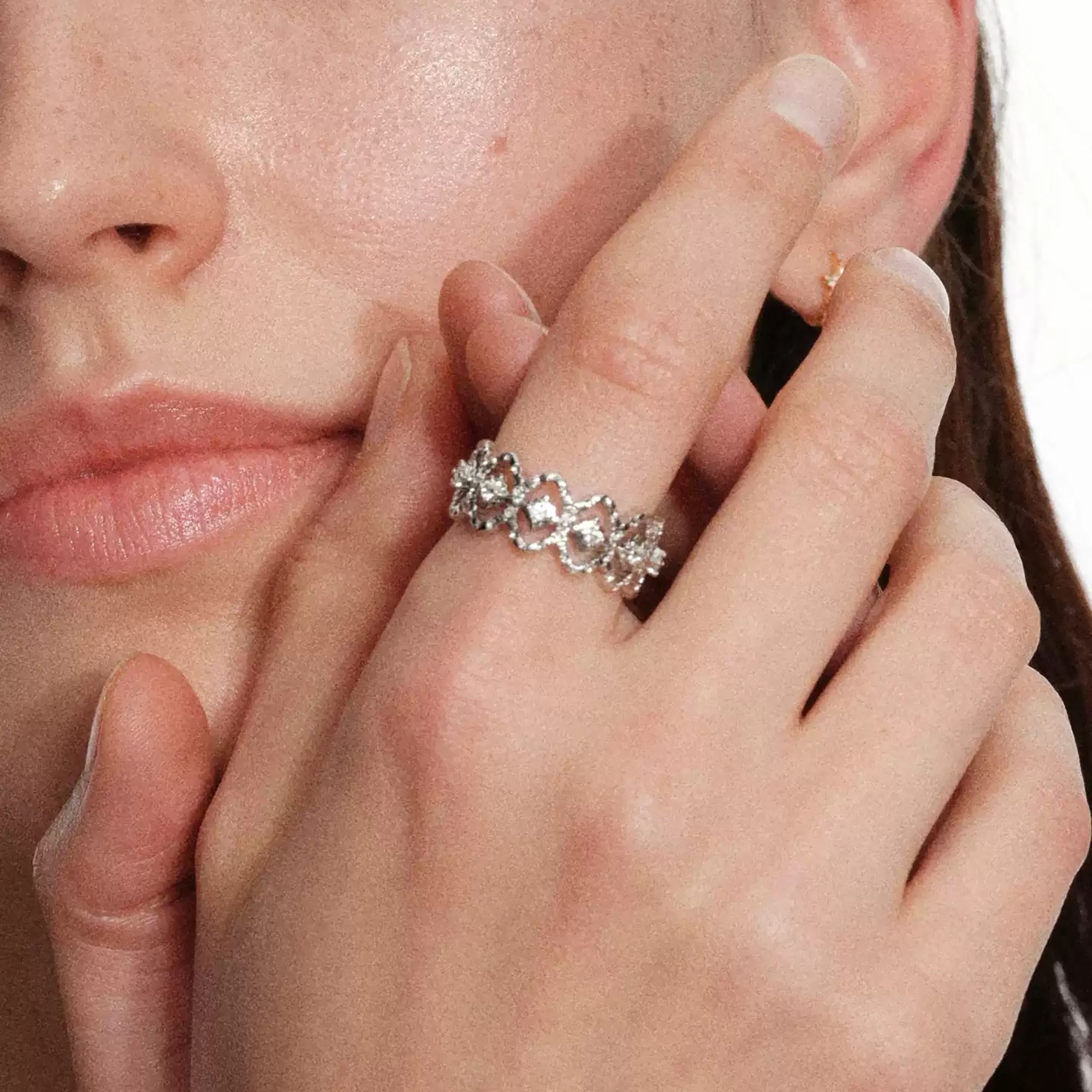 Ildegonde Openwork Filigree Open Ring