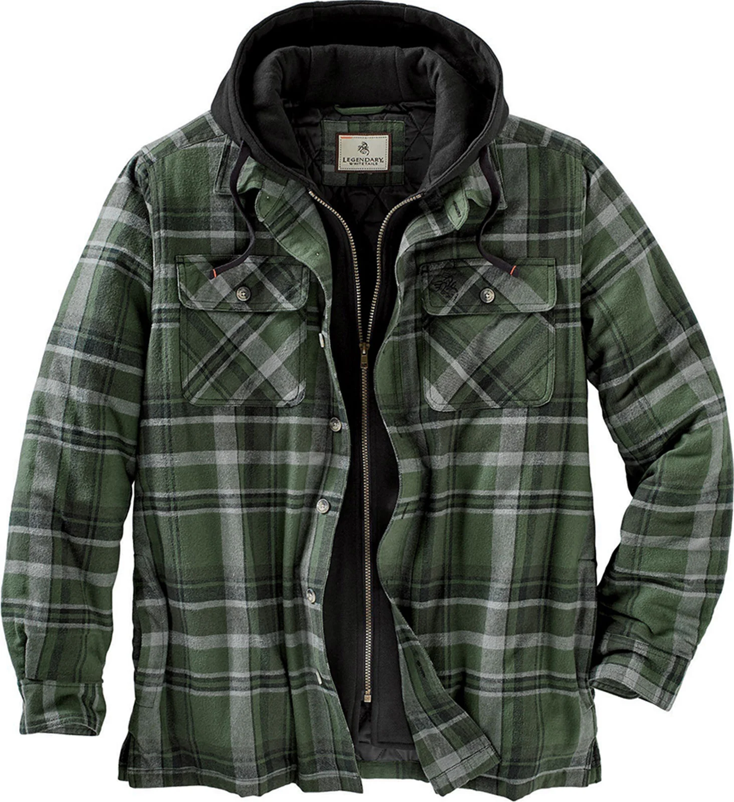 Men's Maplewood Hooded Flannel Shirt Jacket