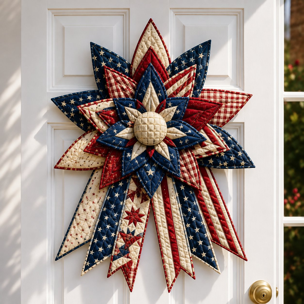 🔥Last Day 49% OFF - 🎃🎀 Oversized Seasonal Quilted Door Bow DIY Sewing Kit
