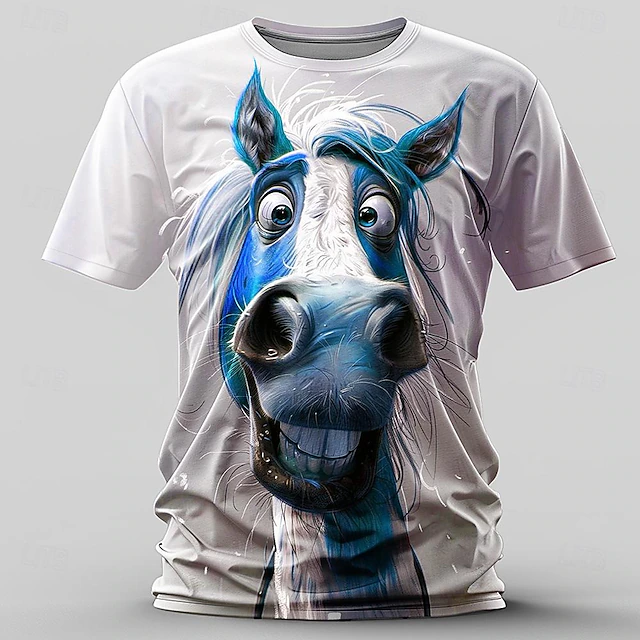  Men's Animal Cows T Shirt Short Sleeve T shirt