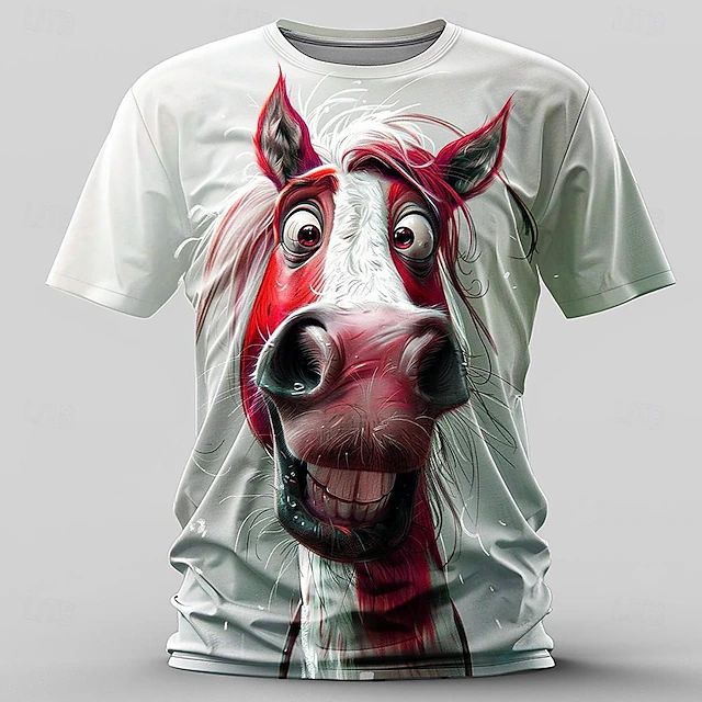  Men's Animal Cows T Shirt Short Sleeve T shirt