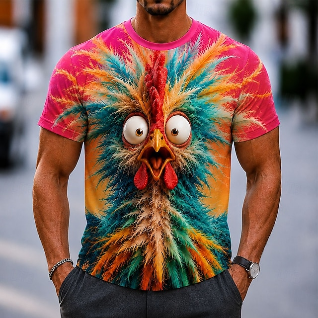  Men's Animal Cows T Shirt Short Sleeve T shirt