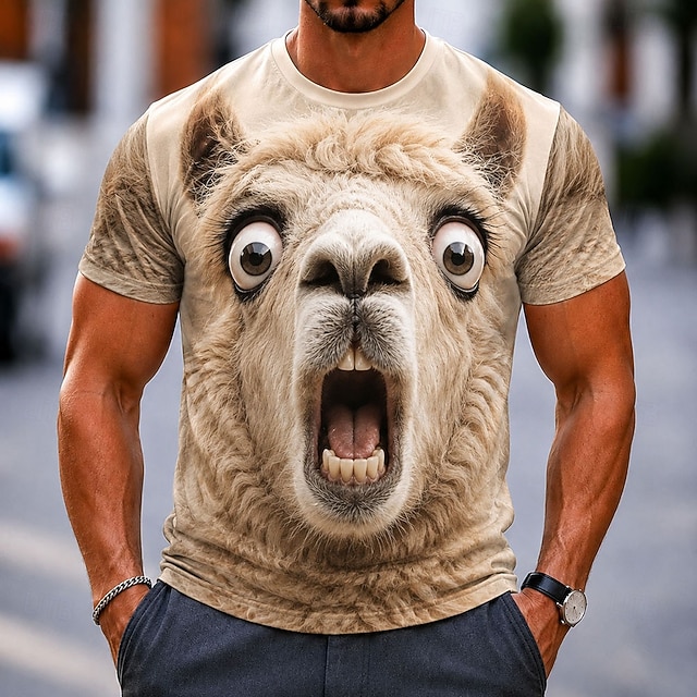 Men's Animal Fish T Shirt Short Sleeve T shirt 