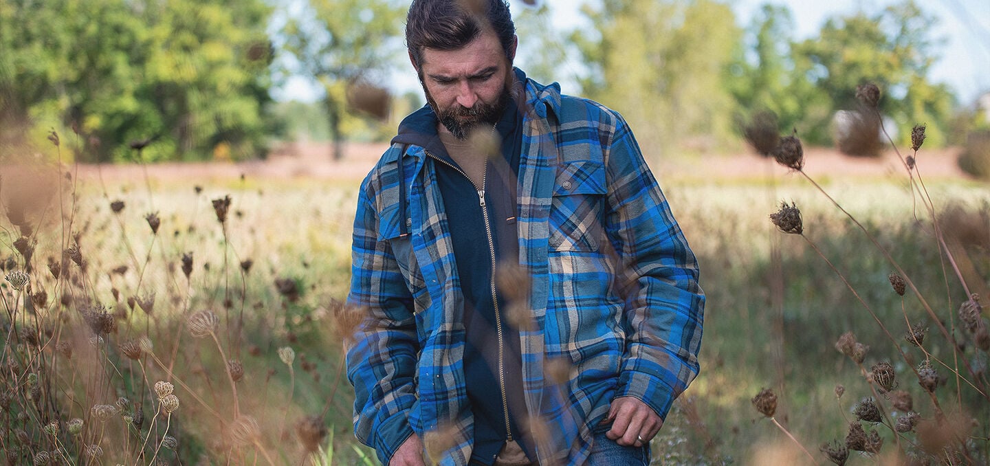 Men's Maplewood Hooded Flannel Shirt Jacket