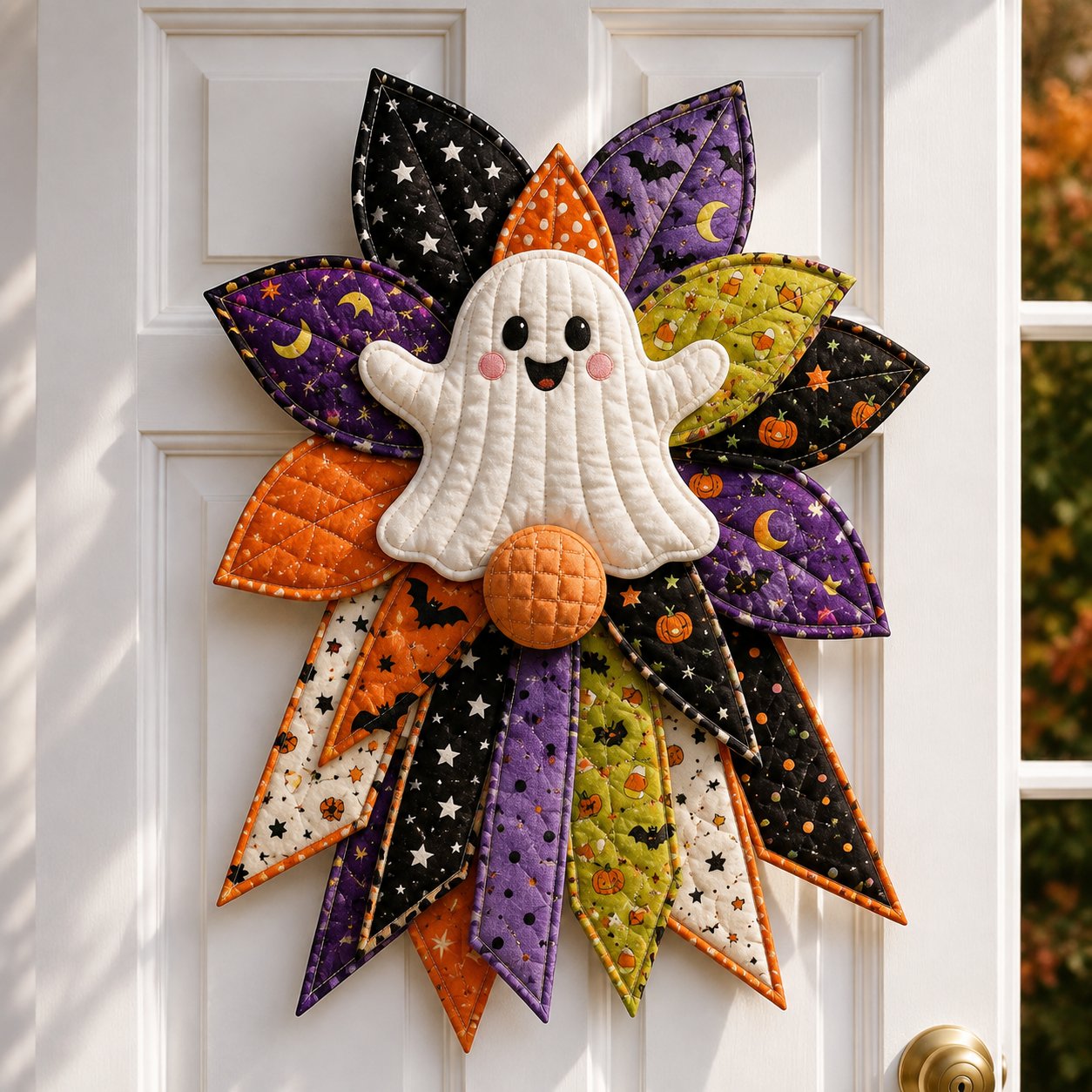 🔥Last Day 49% OFF - 🎃🎀 Oversized Seasonal Quilted Door Bow DIY Sewing Kit