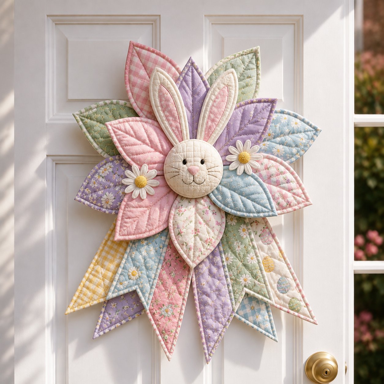 🔥Last Day 49% OFF - 🎃🎀 Oversized Seasonal Quilted Door Bow DIY Sewing Kit