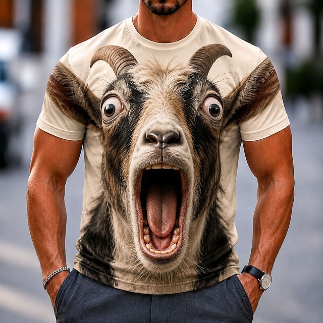 Men's Animal Fish T Shirt Short Sleeve T shirt 