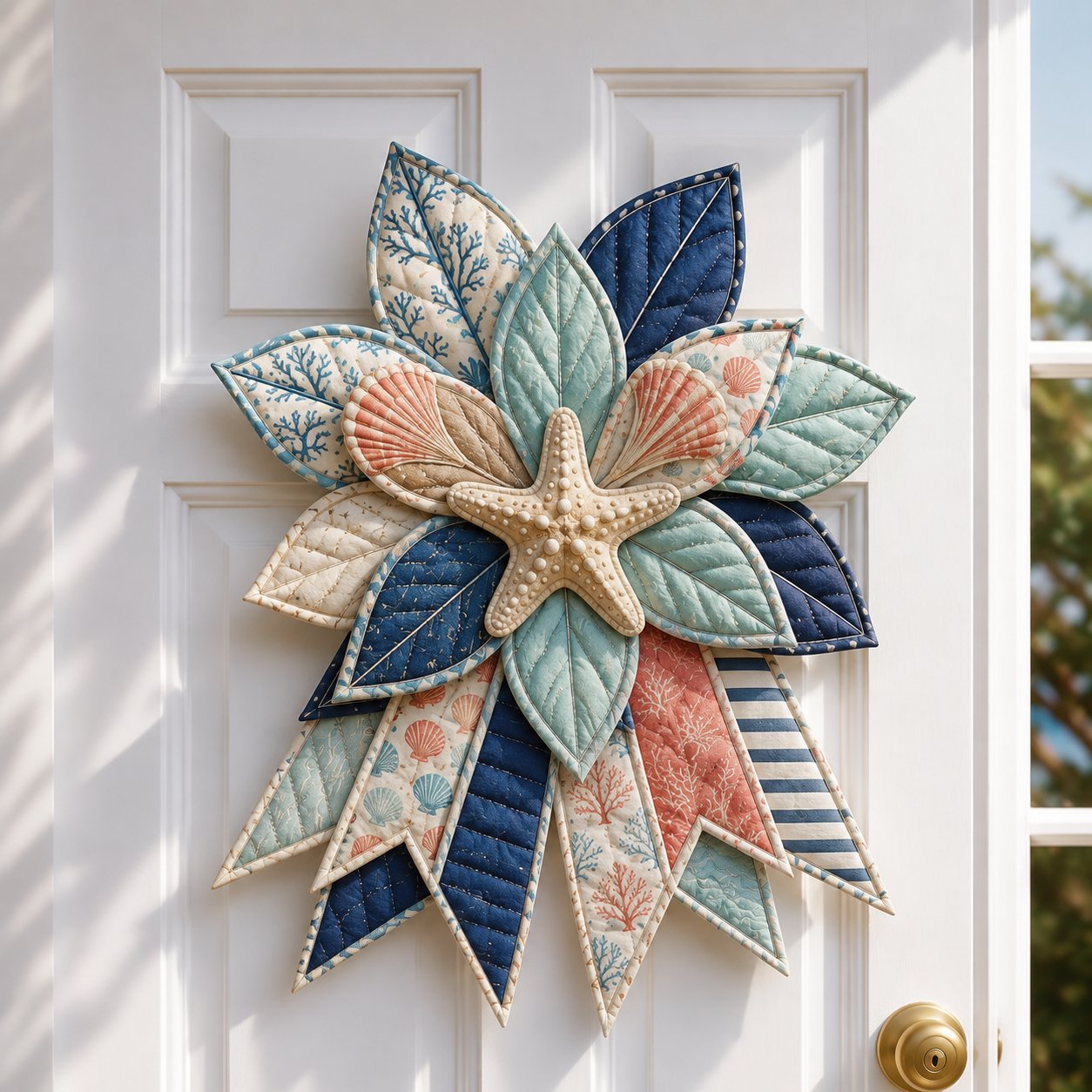 🔥Last Day 49% OFF - 🎃🎀 Oversized Seasonal Quilted Door Bow DIY Sewing Kit