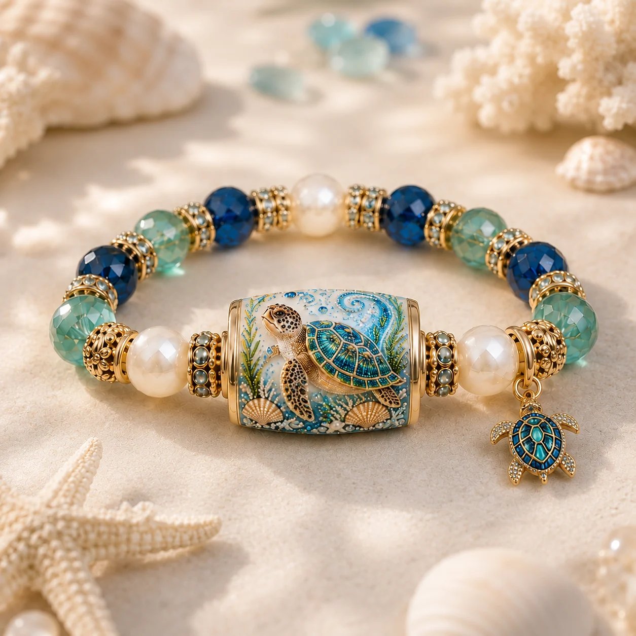 🔥Last Day 50% OFF - 🌊 Ocean Guardian Bracelet Collection | 7 Marine Creature Designs, Gemstone-Style Beads & Matching Sea Charms 🐚✨