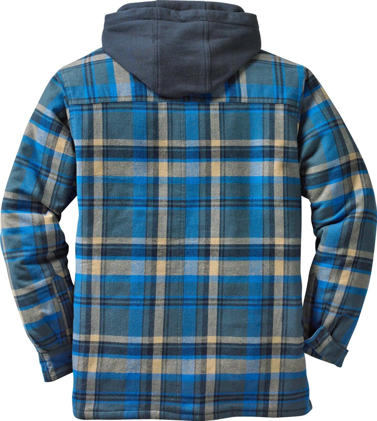 Men's Maplewood Hooded Flannel Shirt Jacket