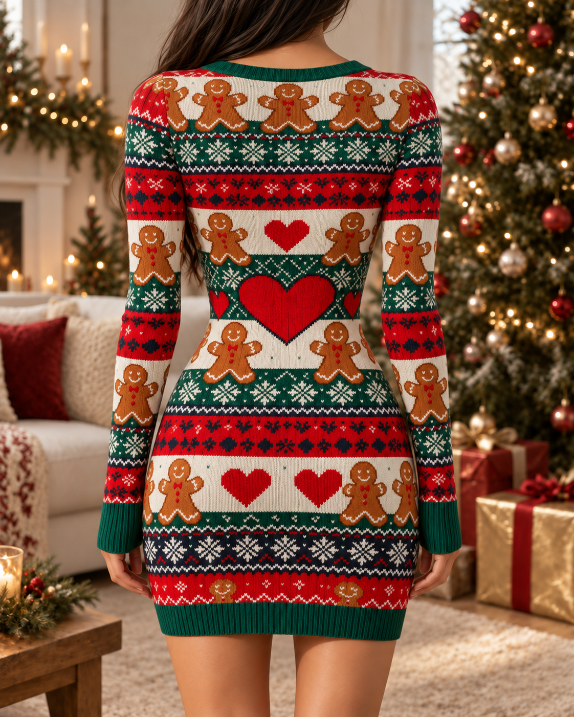 Christmas Gingerbread Man and Snowflake