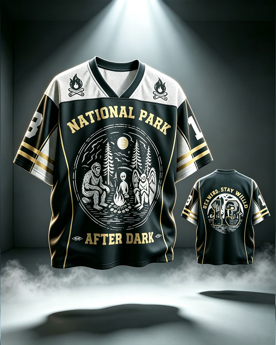 National Park After Dark Cryptid Graphic Mesh Jersey
