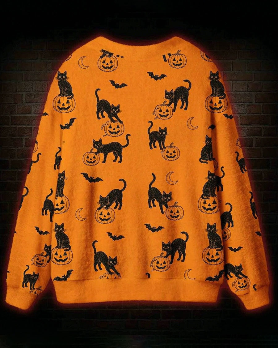 Black Cat Magic Cardigan Sweater
