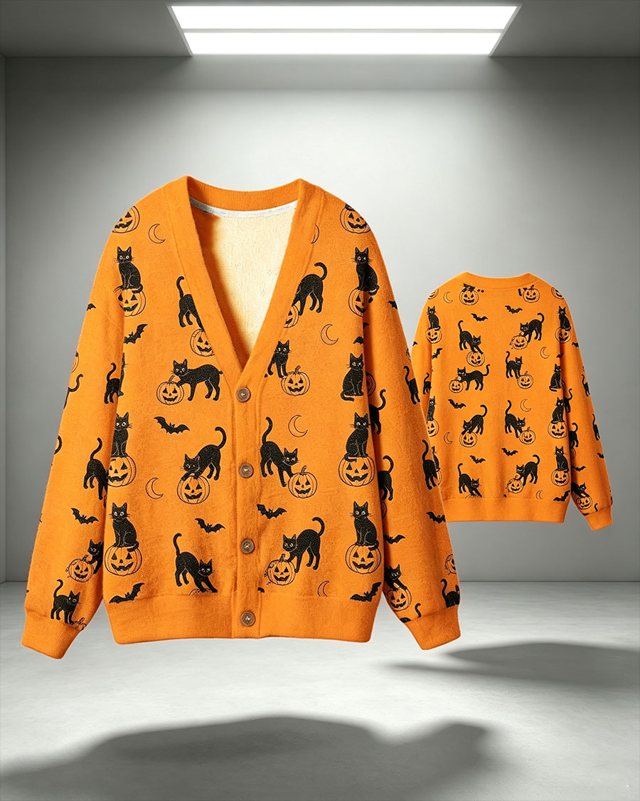 Black Cat Magic Cardigan Sweater