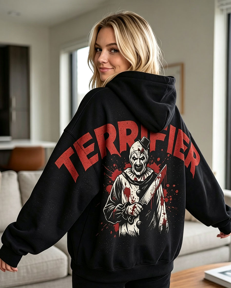 Sinister Carnival Clown Horror Hoodie