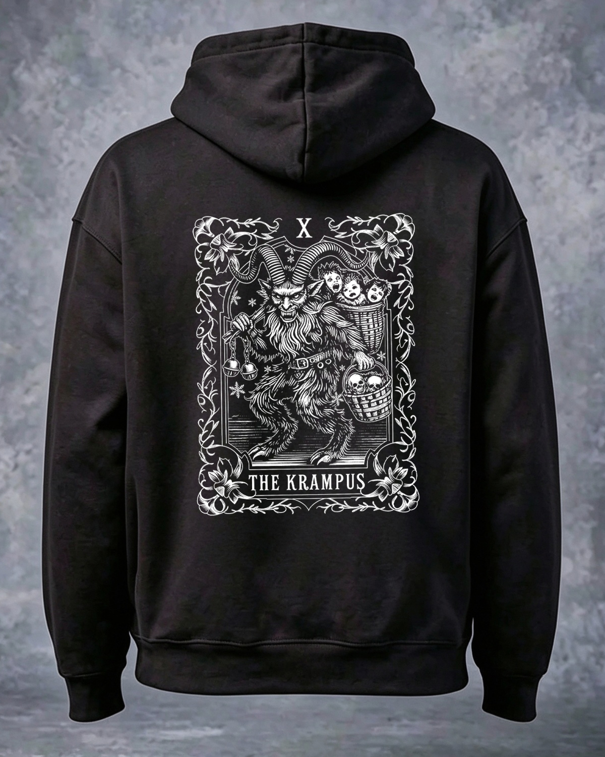The Krampus Tarot Card Graphic Hoodie