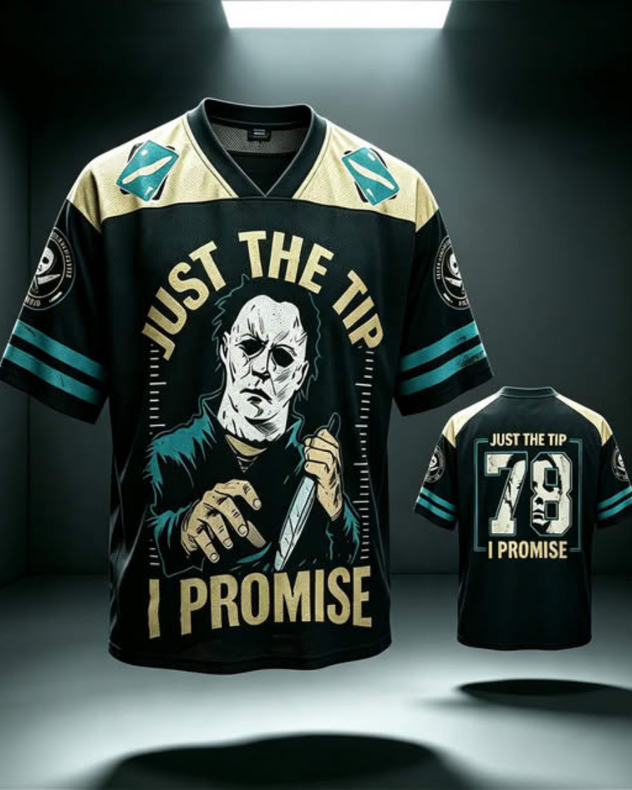Just The Tip I Promise Horror Mesh Jersey