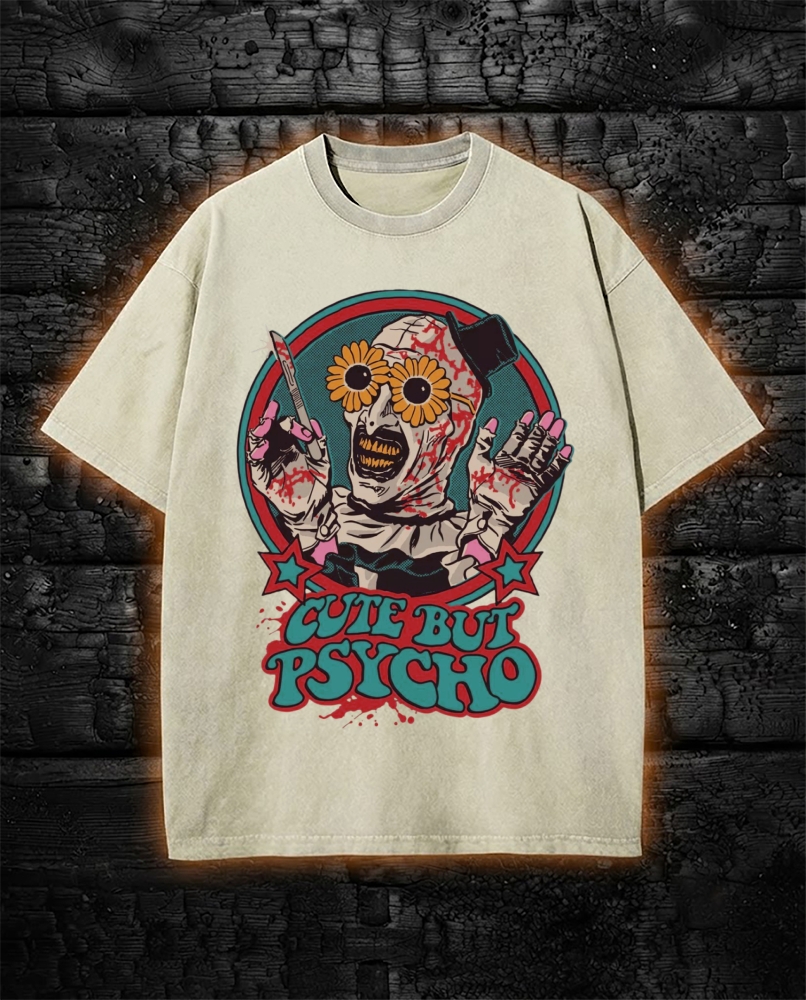 Cute But Psycho Washed T-Shirt