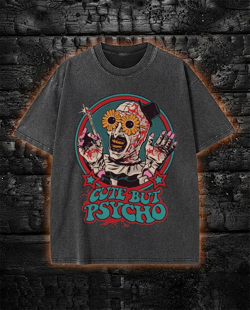Cute But Psycho Washed T-Shirt