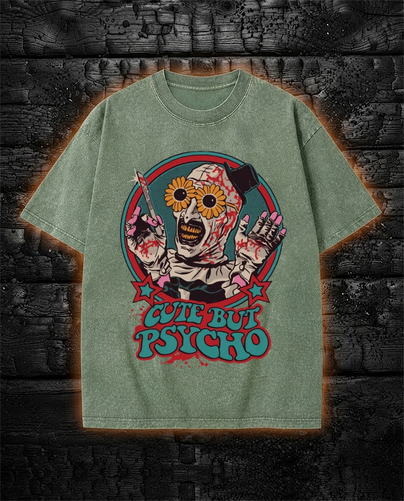 Cute But Psycho Washed T-Shirt