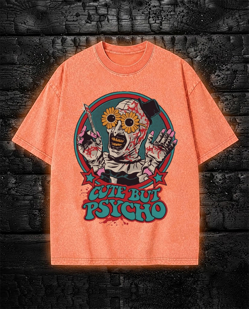 Cute But Psycho Washed T-Shirt