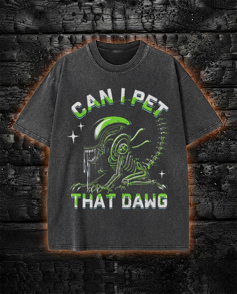 Can I Pet That Dawg Washed T-Shirt