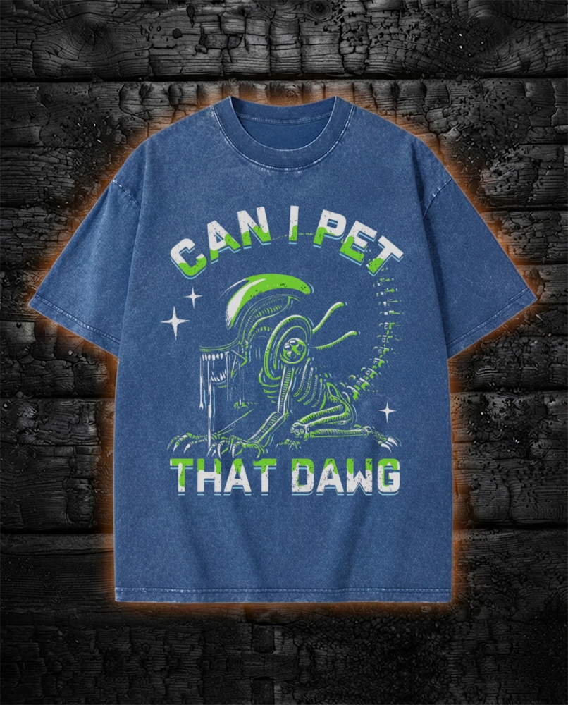 Can I Pet That Dawg Washed T-Shirt