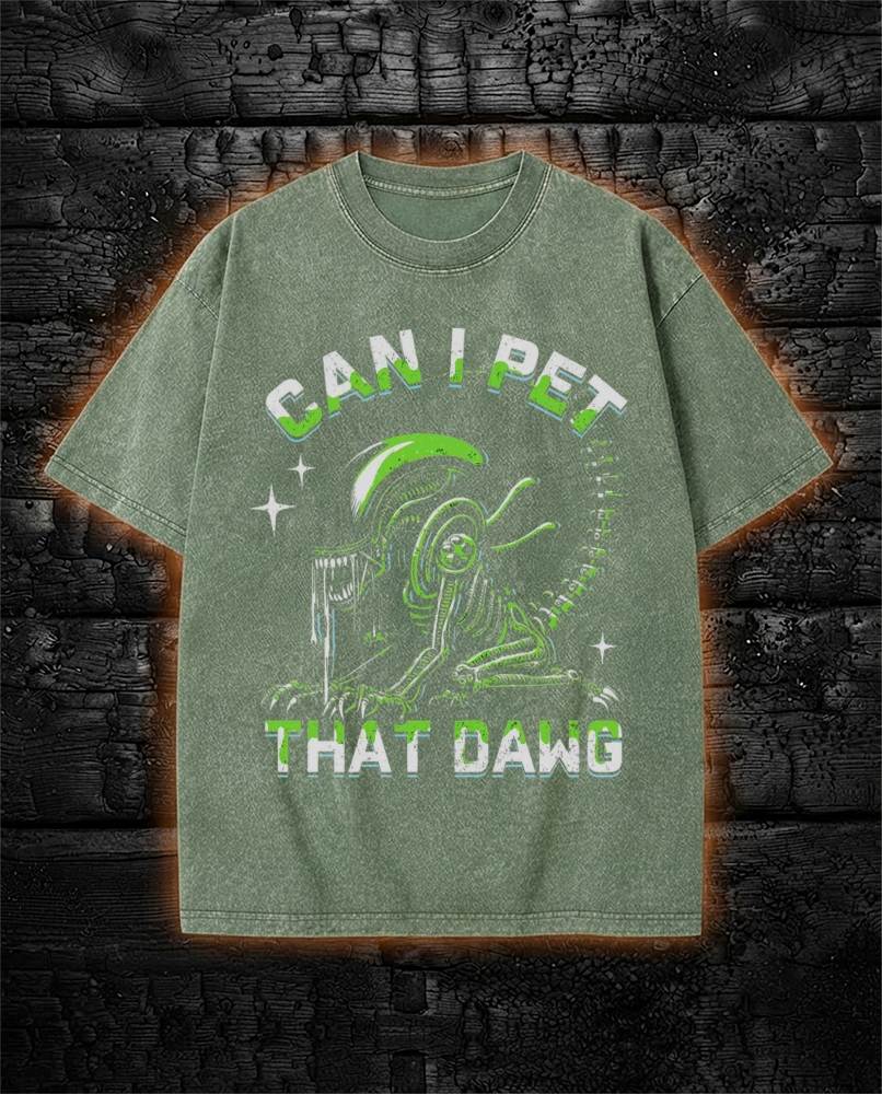 Can I Pet That Dawg Washed T-Shirt