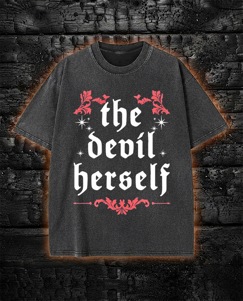 The Devil Herself Greek mythology Washed T-Shirt