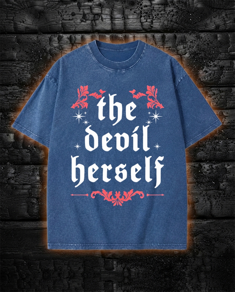 The Devil Herself Greek mythology Washed T-Shirt