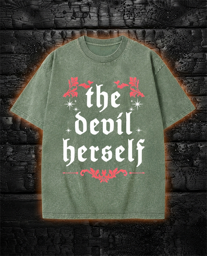The Devil Herself Greek mythology Washed T-Shirt