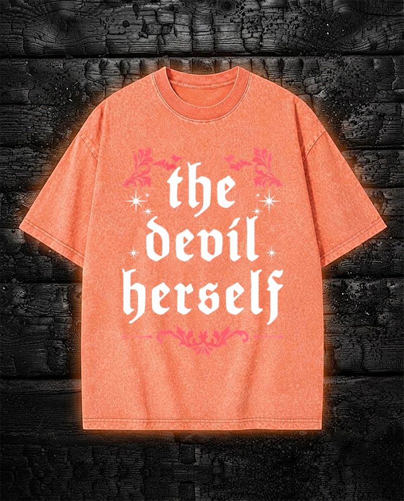 The Devil Herself Greek mythology Washed T-Shirt