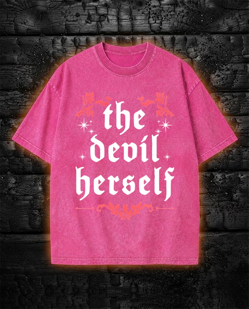 The Devil Herself Greek mythology Washed T-Shirt
