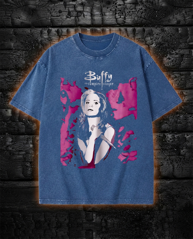 Sunnydale Slayers Horror Washed T-Shirt
