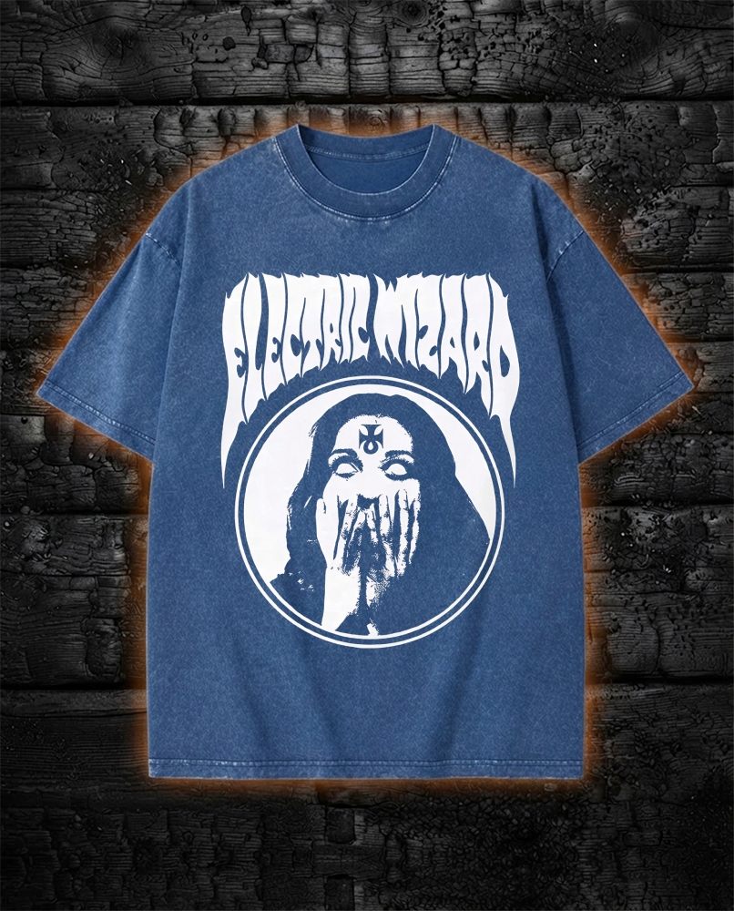 Electric Wizard Washed T-Shirt Occult Doom Metal