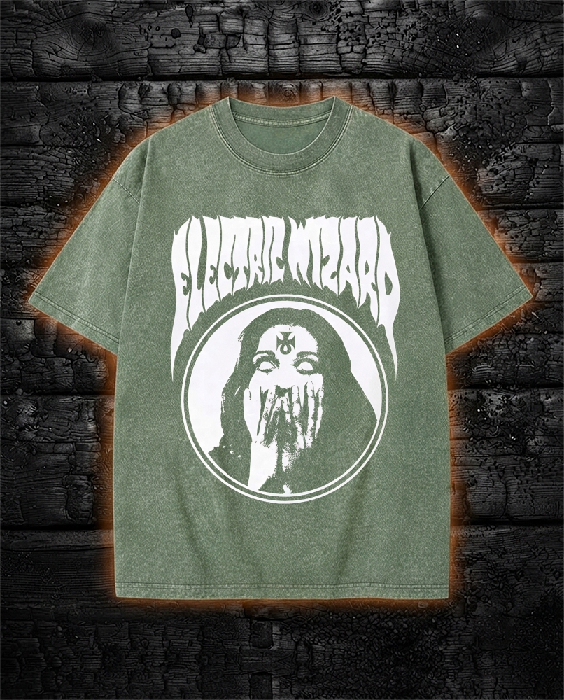 Electric Wizard Washed T-Shirt Occult Doom Metal