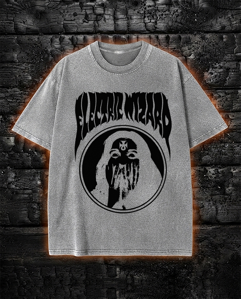 Electric Wizard Washed T-Shirt Occult Doom Metal