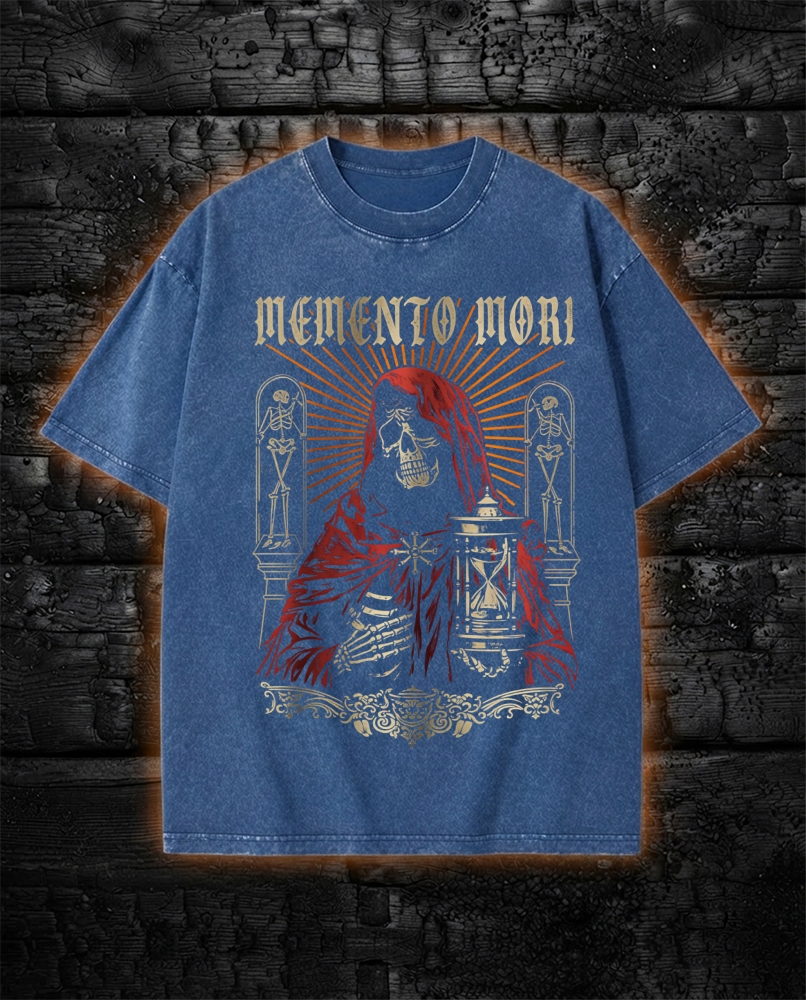 Memento Mori Occult Dark Washed T-Shirt
