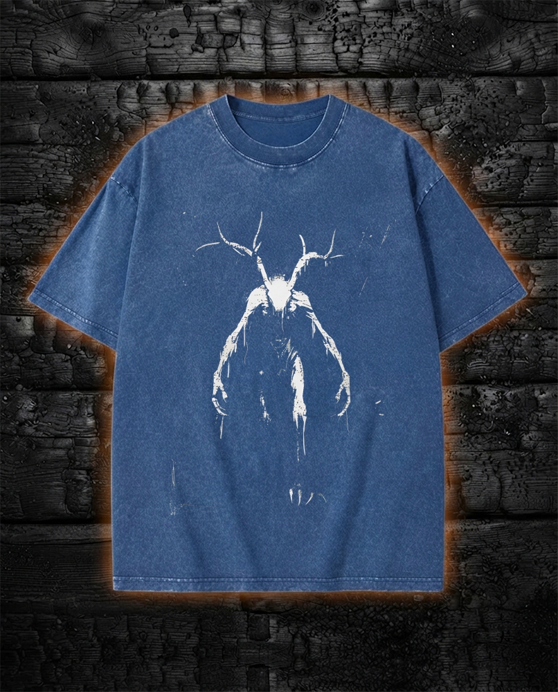 Algonquian Folklore Washed T-Shirt Gothic Horror
