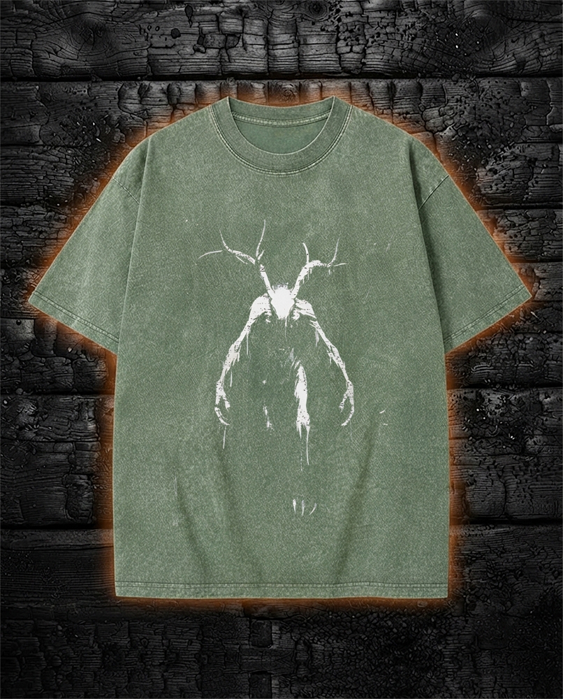 Algonquian Folklore Washed T-Shirt Gothic Horror