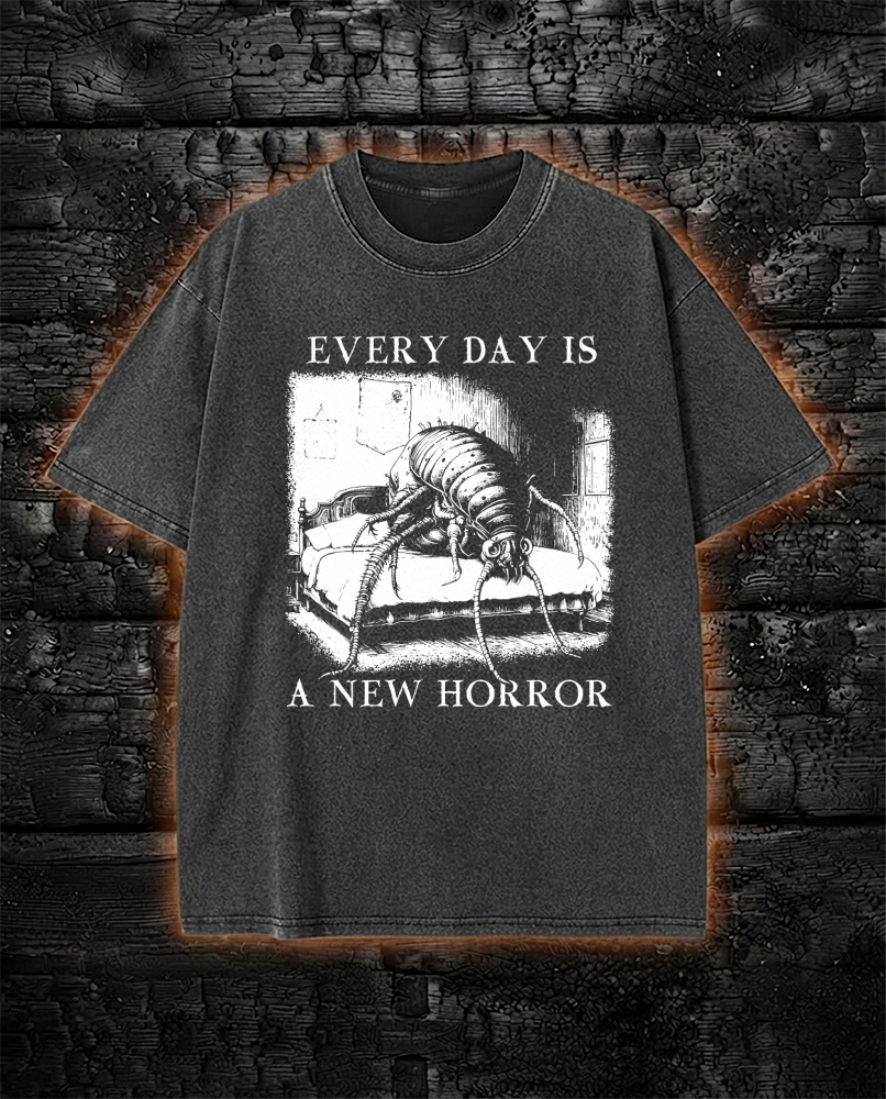 Every Day is a New Horror Washed T-Shirt