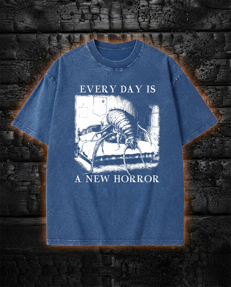 Every Day is a New Horror Washed T-Shirt