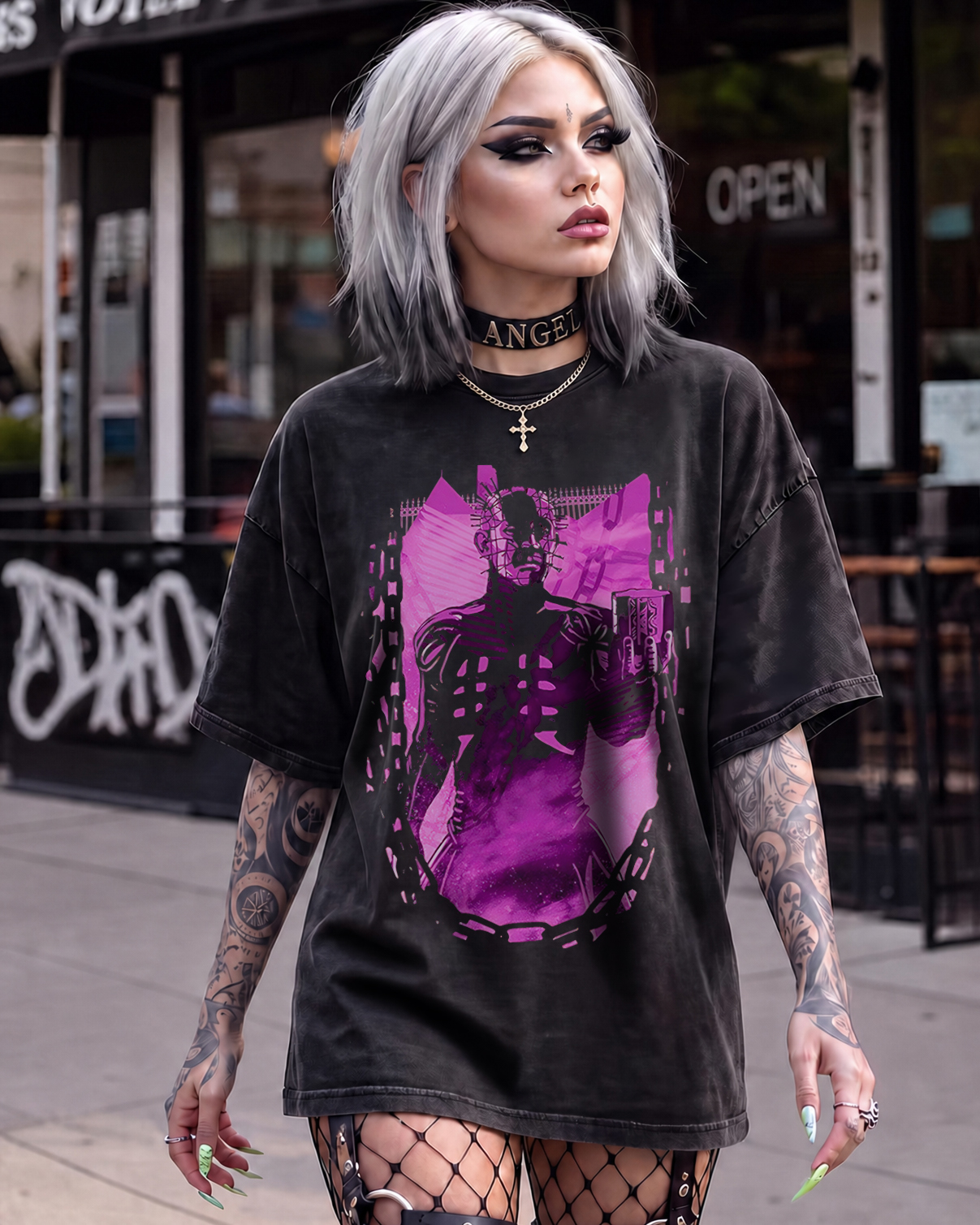 Pinhead Hellraiser Washed T-Shirt