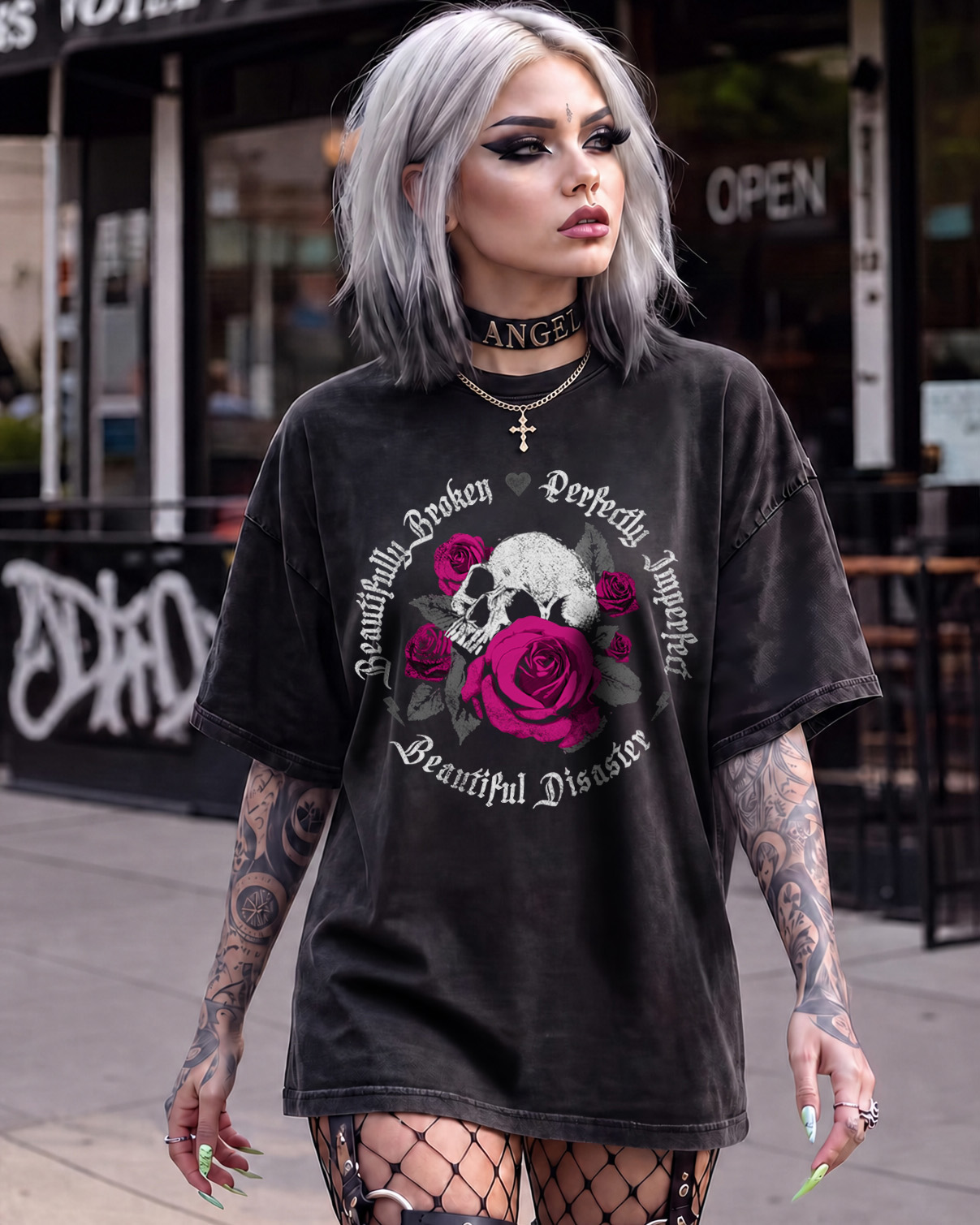 pink skull